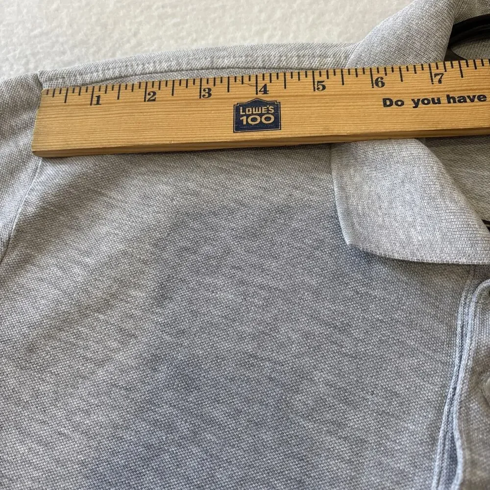 Polo Ralph Lauren Mens Stretch Mesh Polo Shirt Size Large Gray Blue Pony